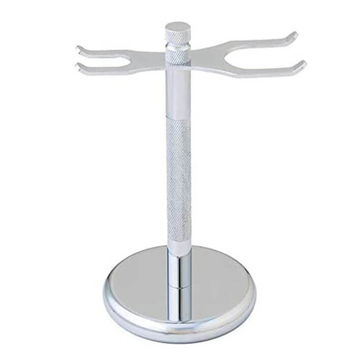 PEARL SHAVING STAND FOR SAFETY RAZOR AND SHAVING BRUSH