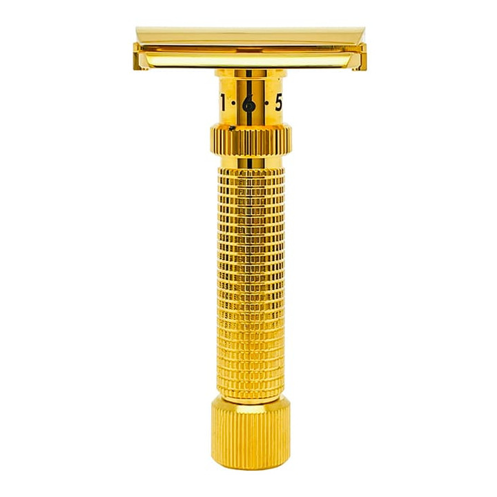 REX SAFETY RAZOR ADJUSTABLE AMBASSADOR GOLD - RSC-101G