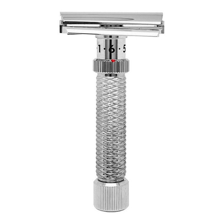 REX ADJUSTABLE SAFETY RAZOR SLANT KONSUL DELUXE RHODIUM-109R