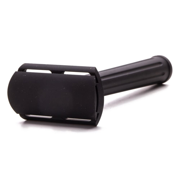 REX SAFETY RAZOR ALUMINUM SATIN FINISH BLACK PAGE-116-JB