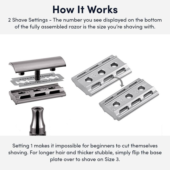 ROCKWELL SAFETY RAZOR 2C CHROME