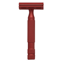 ROCKWELL 6S SAFETY RAZOR RED STAINLESS STEEL