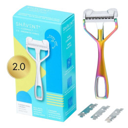 SHAVENT SAFETY RAZOR SINGLE EDGE COMPACT 2.0 MAGNETIC RAINBOW