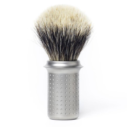 TATARA SHAVING BRUSH BADGER MASAMUNE SILVER