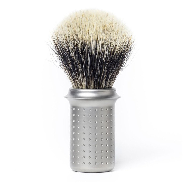 TATARA SHAVING BRUSH BADGER MASAMUNE SILVER
