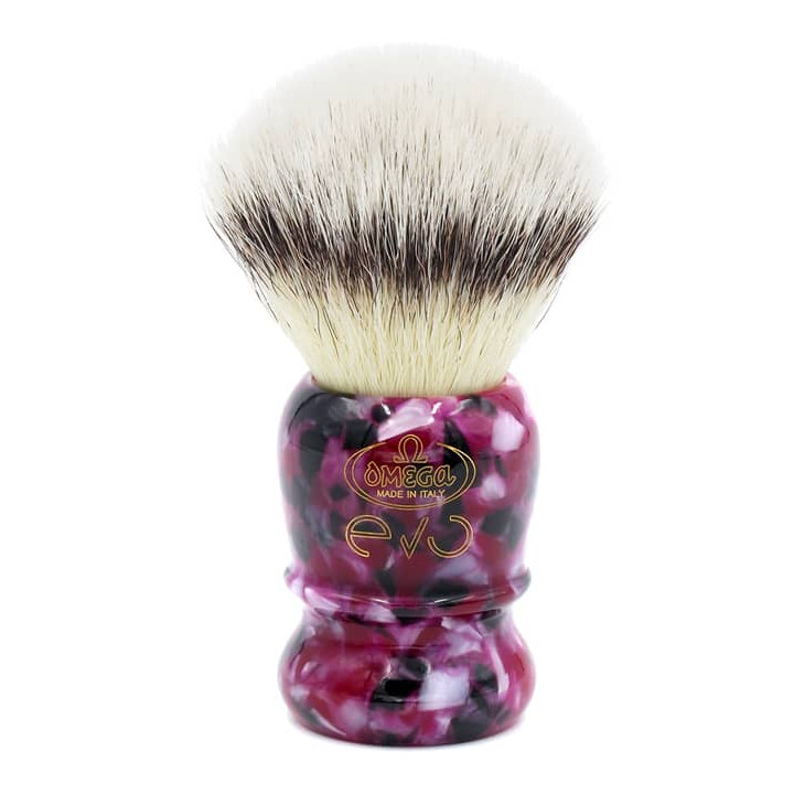 OMEGA SHAVING BRUSH EVO 2.0 SYNTHETIC. VETERAN PURPLE