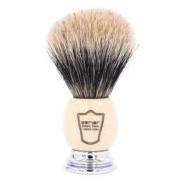 PARKER SHAVING BRUSH PURE BADGER IVORY HANDLE