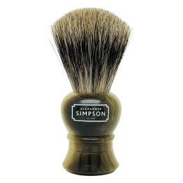 SIMPSON SHAVING BRUSH PURE BADGER ISLINGTON FAUX HORN S