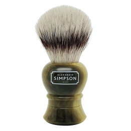 SIMPSON SHAVING BRUSH SYNTHETIC ISLINGTON FAUX HORN S