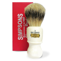 SIMPSONS SHAVING BRUSH THE CAPTAIN 2 BEST BADGER