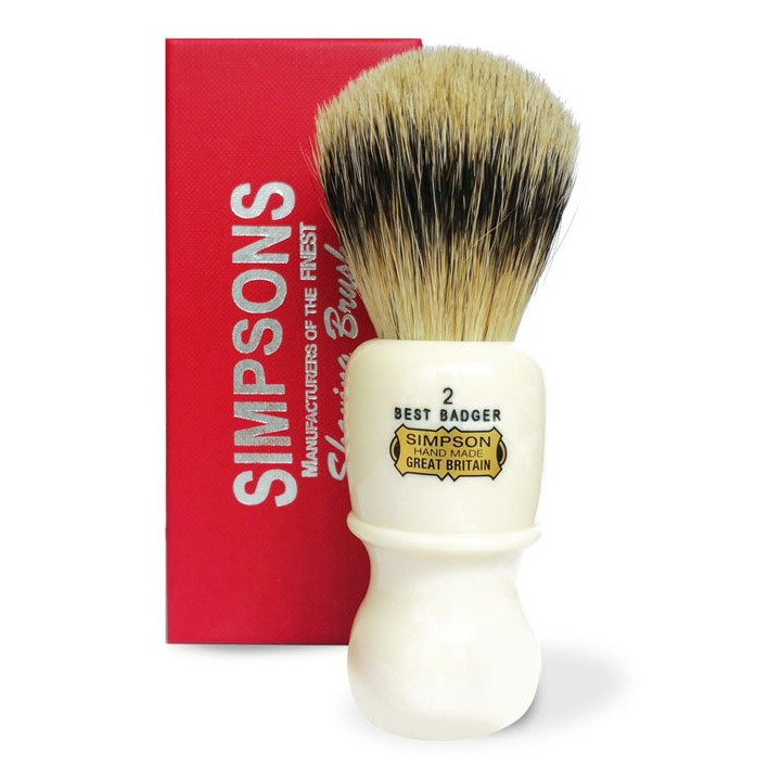 SIMPSONS SHAVING BRUSH THE CAPTAIN 2 BEST BADGER