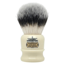 SIMPSONS SHAVING BRUSH CHUBBY 2 SOVEREIGN GRADE SYNTHETIC FIBRE
