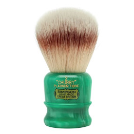 SIMPSONS SHAVING BRUSH PLATINUM SYNTHETIC CHUBBY 2 ST MARYS
