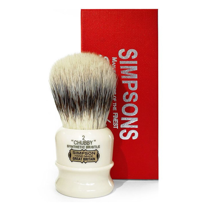 SIMPSONS SHAVING BRUSH CHUBBY 2 SYNTHETIC