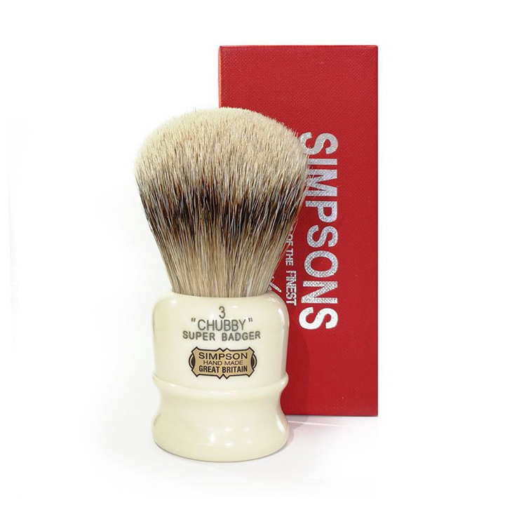 SIMPSONS SHAVING BRUSH CHUBBY 3 SUPER BADGER