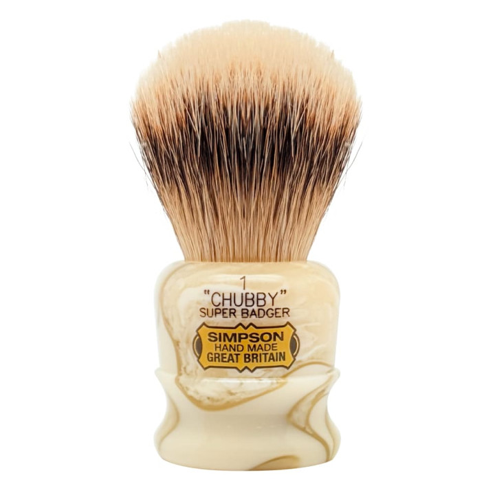 SIMPSON SHAVING BRUSH SUPER BADGER CHUBBY 1 VESTA