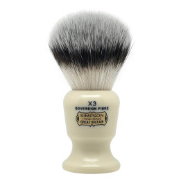 SIMPSONS SHAVING BRUSH COMMODORE X3 SOVEREIGN GRADE SYNTHETIC FIBRE