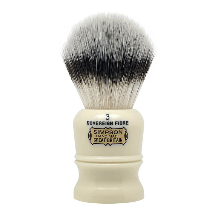 SIMPSONS SHAVING BRUSH DUKE 3 SOVEREIGN GRADE SYNTHETIC FIBRE