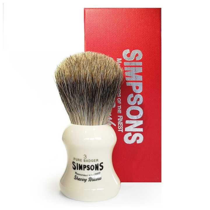 SIMPSONS SHAVING BRUSH THE EAGLE G3 PURE BADGER