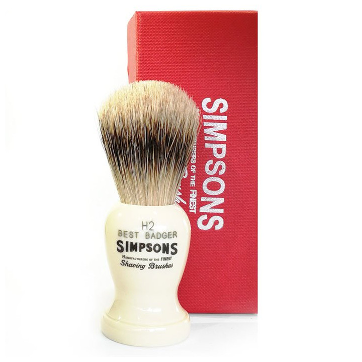 SIMPSONS SHAVING BRUSH HARVARD H2 BEST BADGER