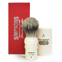 SIMPSONS SHAVING BRUSH MAJOR M1 BEST BADGER