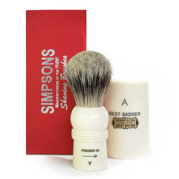 SIMPSONS SHAVING BRUSH MAJOR M1 BEST BADGER