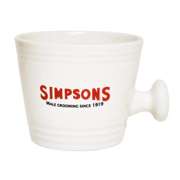 SIMPSONS SHAVING MUG POTTERY LARGE