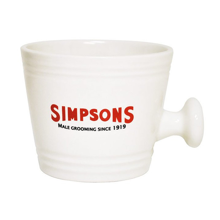SIMPSONS SHAVING MUG POTTERY LARGE