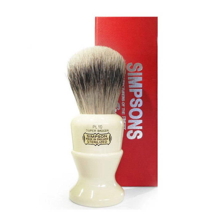 SIMPSONS SHAVING BRUSH POLO PL10 SUPER BADGER