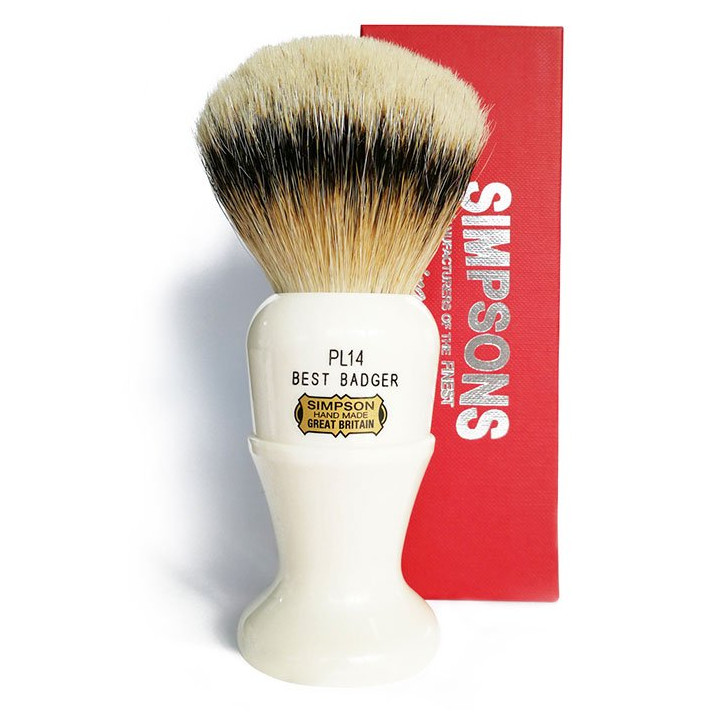 SIMPSONS SHAVING BRUSH POLO PL14 BEST BADGER