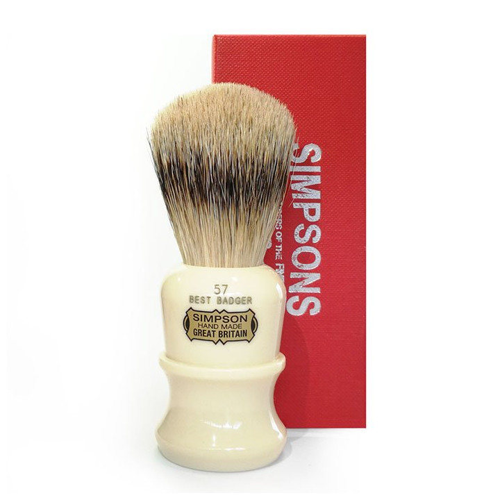 SIMPSONS SHAVING BRUSH 57 SERIES BEST BADGER