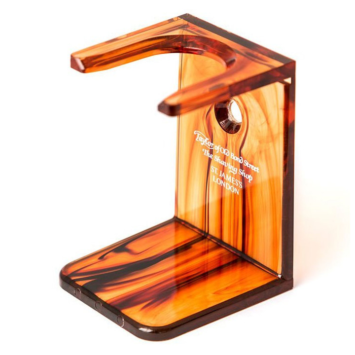 TAYLOR OF OLD BOND STREET TORTOISESHELL SHAVING BRUSH STAND